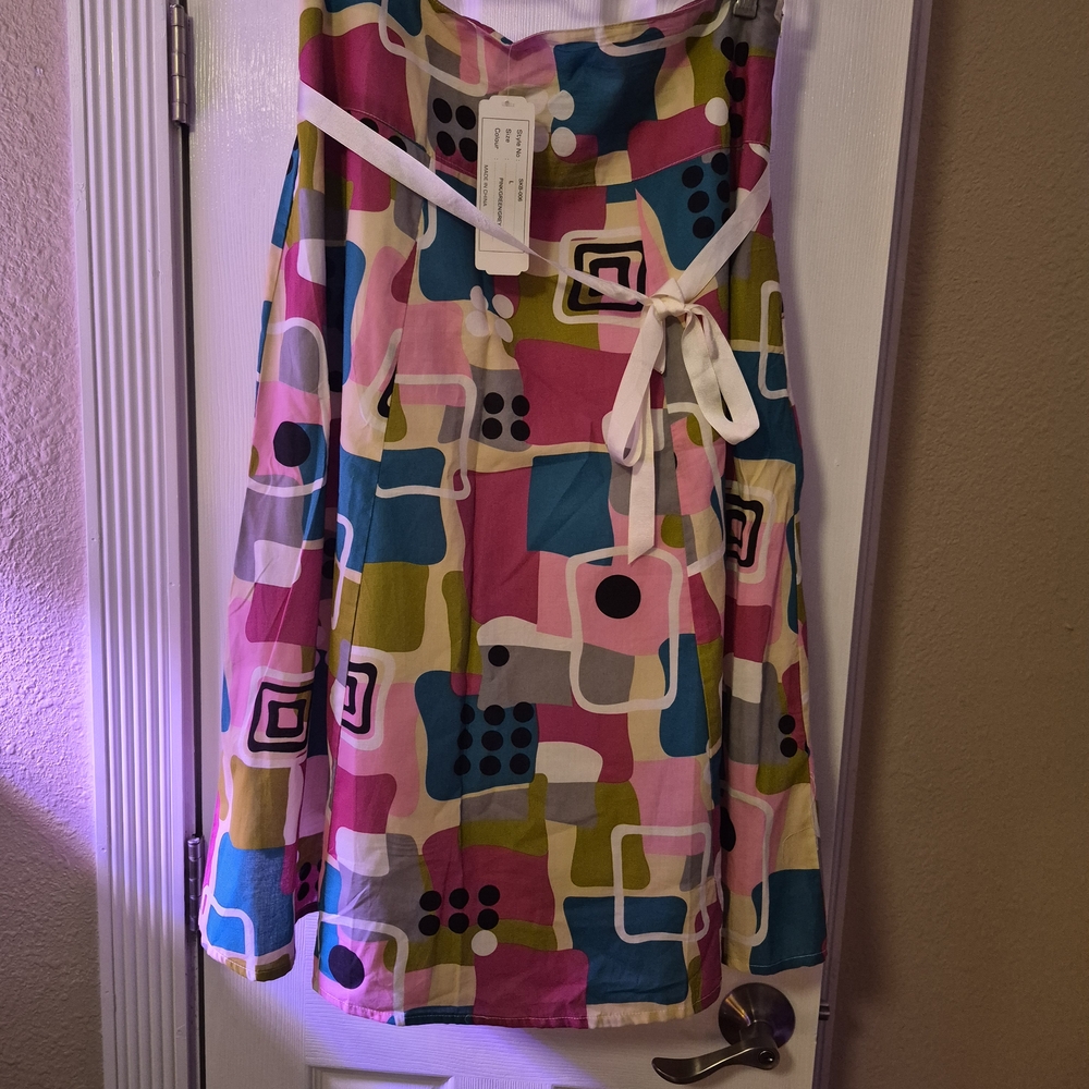 Chic Multicolor A-Line Skirt